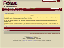 Tablet Screenshot of forums.questioningaids.com
